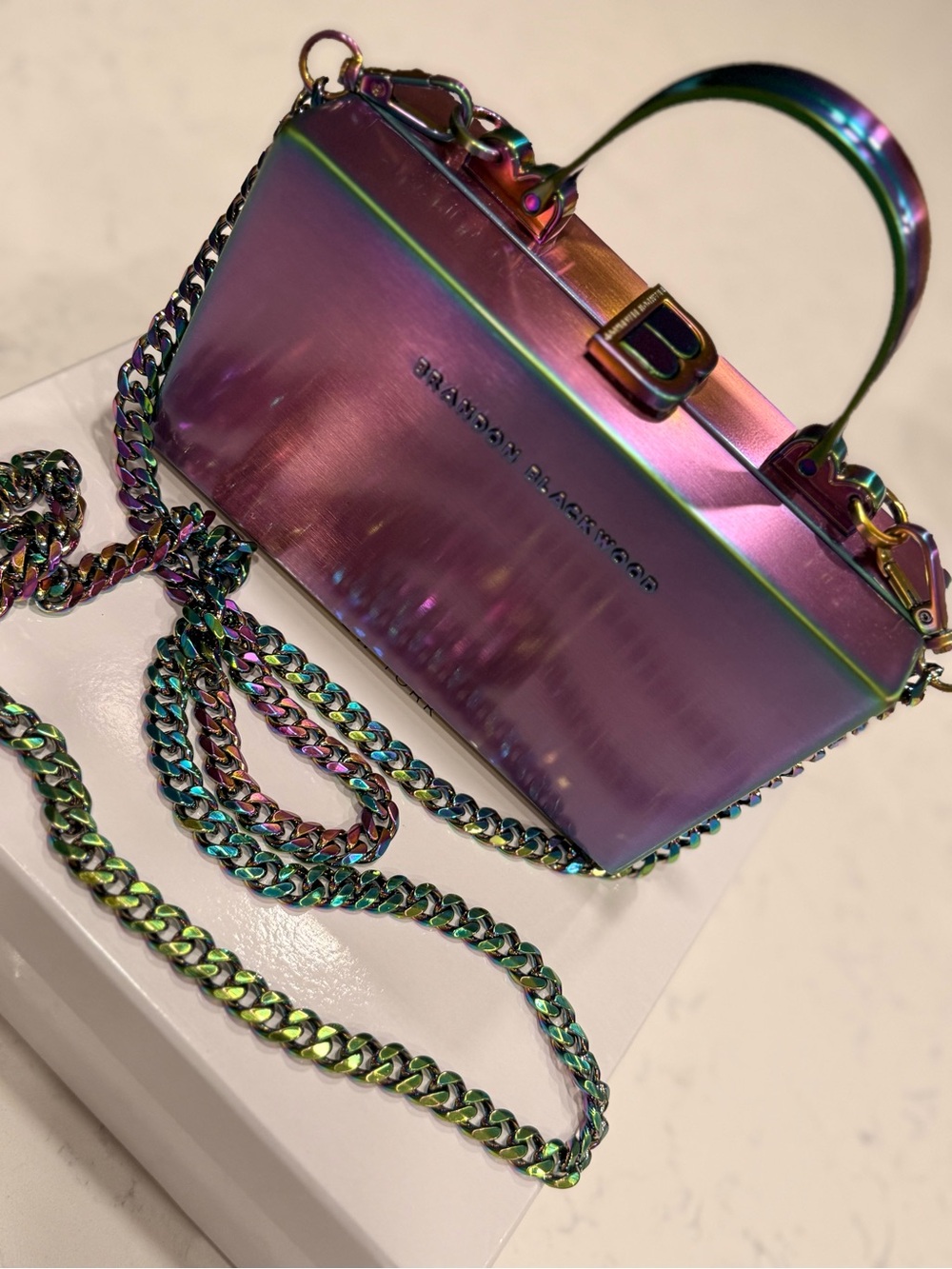 Brandon Blackwood Iridescent Slim Clutch - Picture 4 of 6